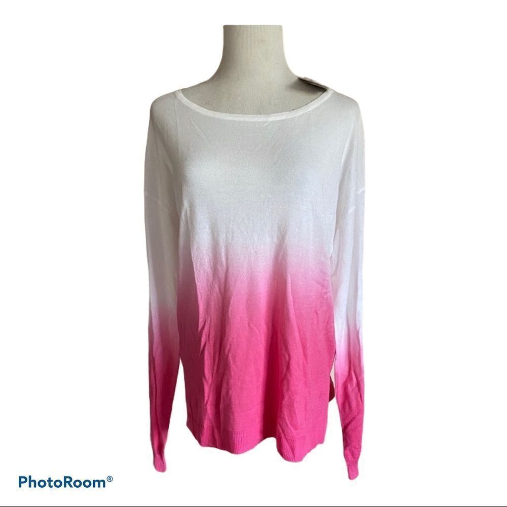 NWT! DESIGN365  ombré lightweight knit sweater M